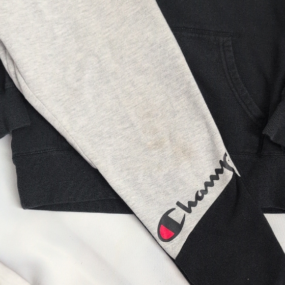 Champion Kids Black and Gray Hoodie - Picture 2 of 5